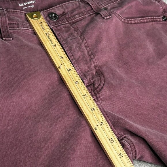 AG Adriano Goldschmied Everett Jeans Mens 34x31 Mauve Slim Straight Stretch - Picture 10 of 13